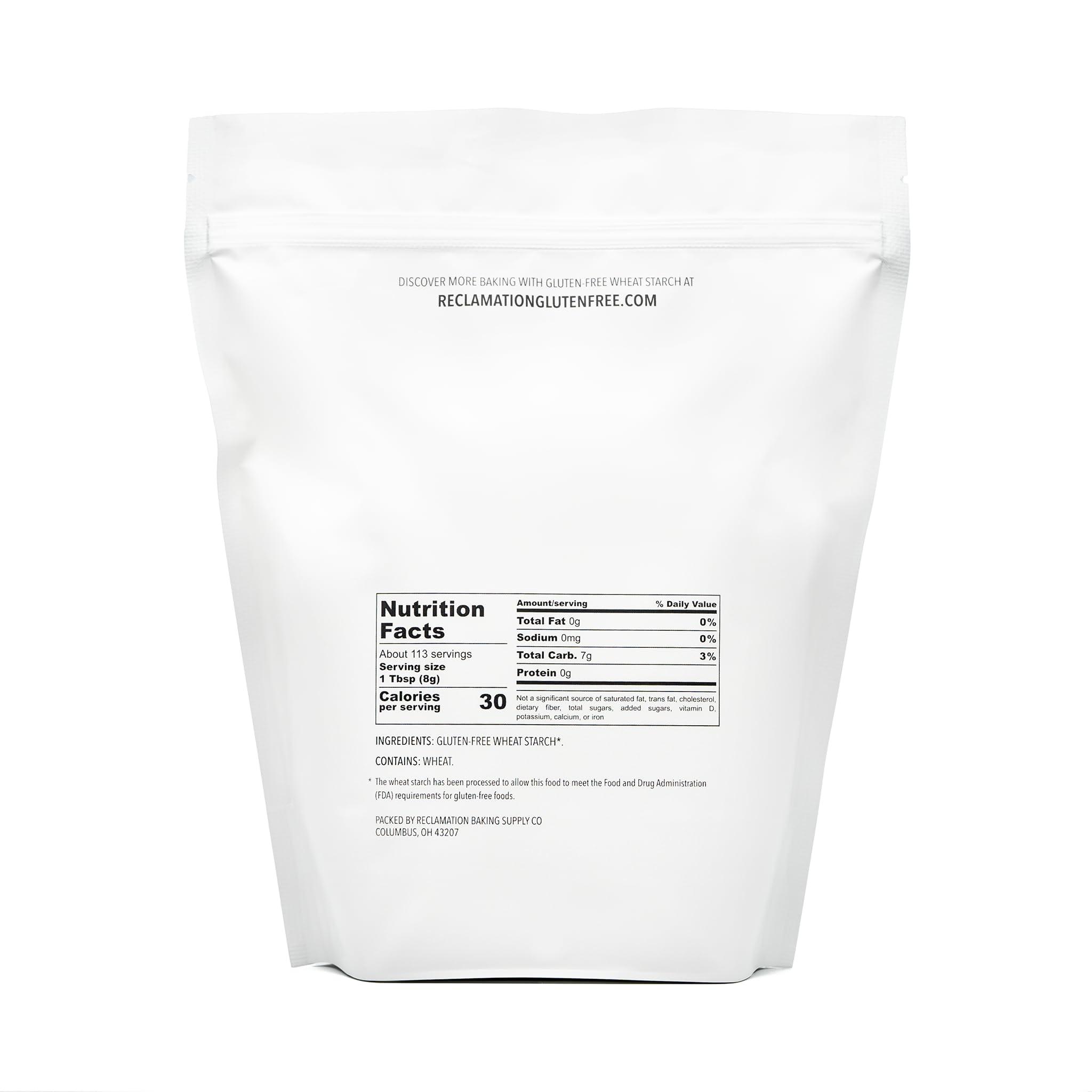Reclamation Baking Supply Co Gluten Free Wheat Starch, 2 lb, by Reclamation Baking Supply Co
