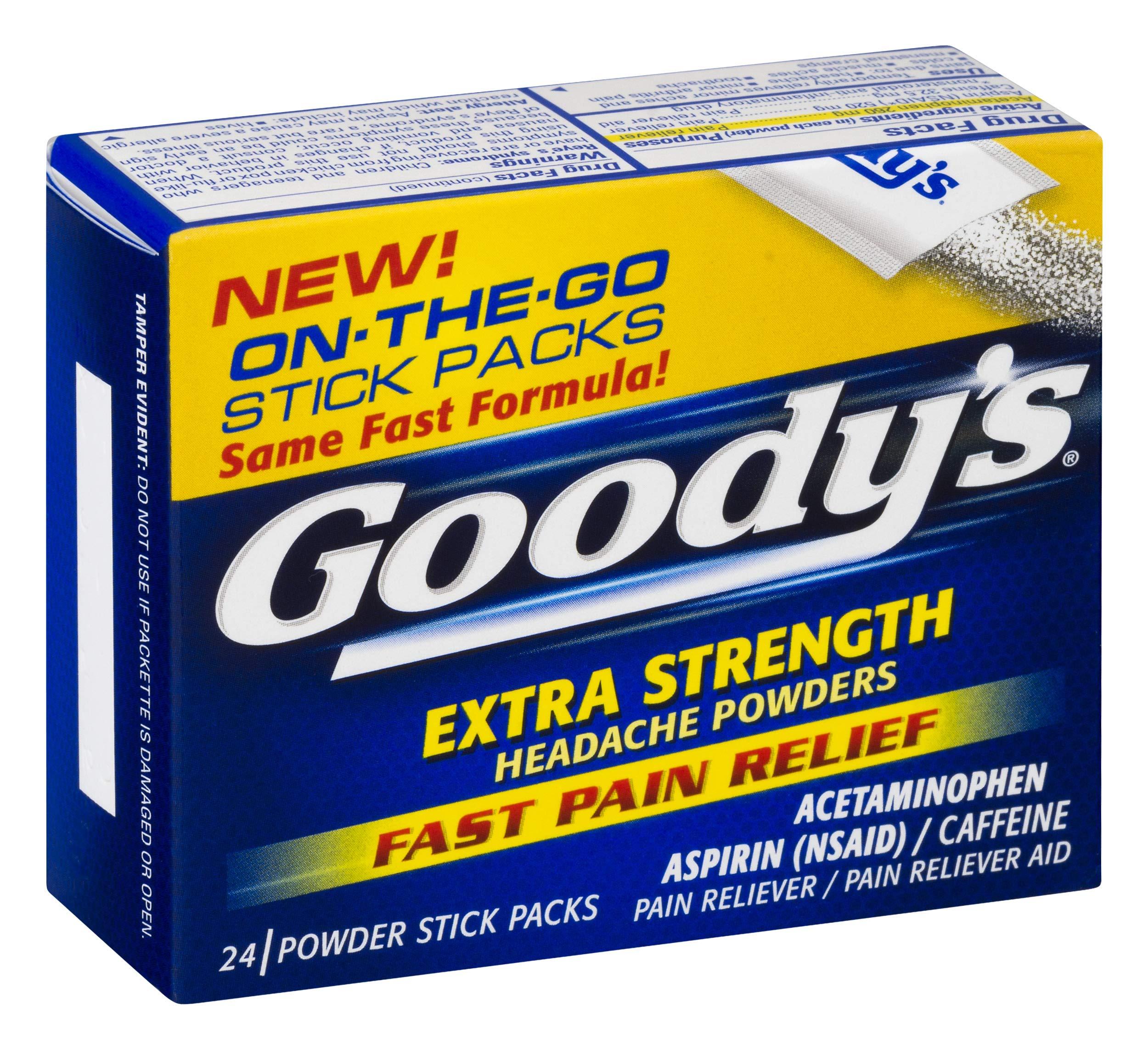 Goody's Goody's Extra Strength Powders | Fast Pain Relief | Aspirin & Caffeine | 24 Count