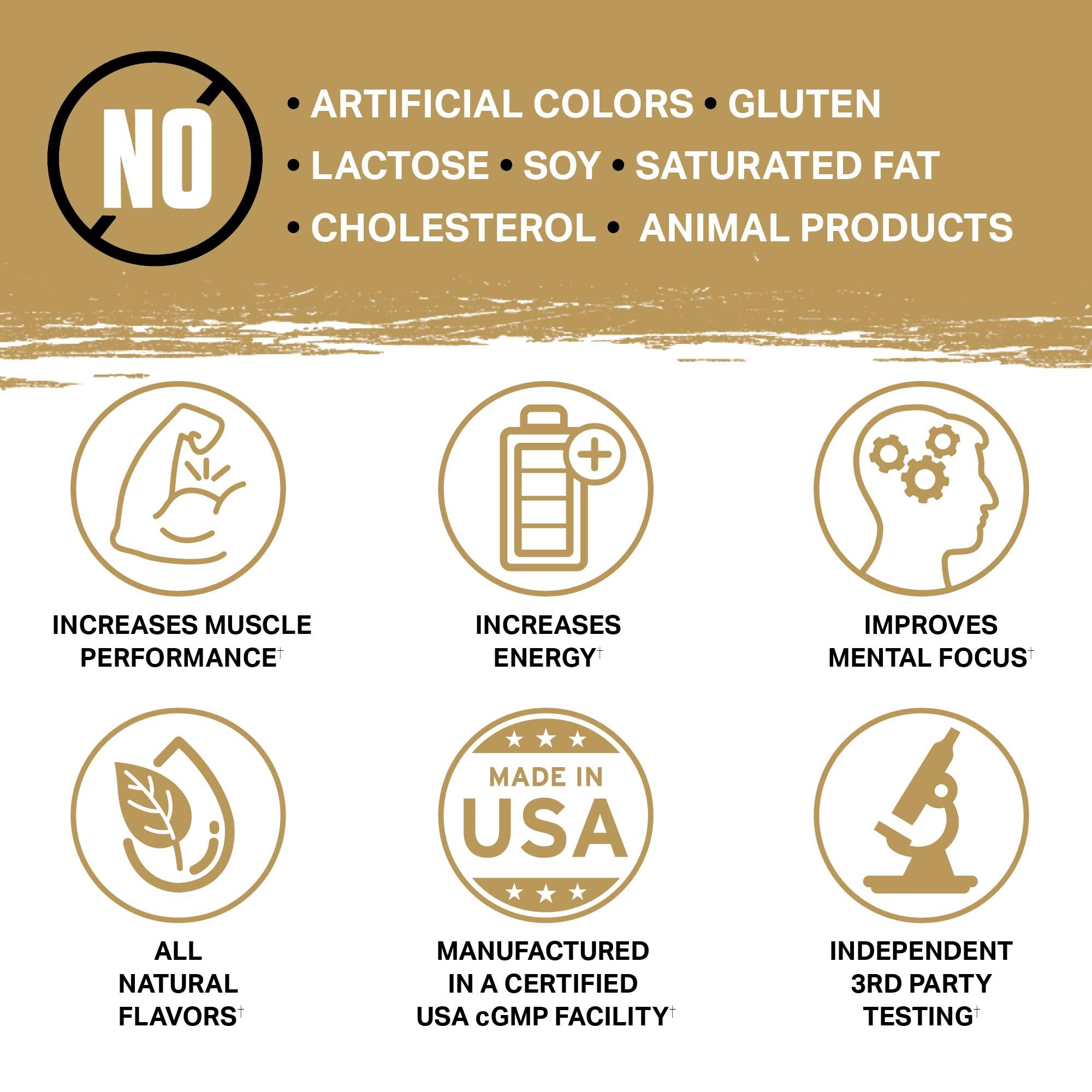 Ambrosia Ambrosia Kinetic Organic Preworkout, Mushroom Enhanced Natural Pre Workout Supplement, Nootropic Superfood Powder for Energy (Strawberry Guava)