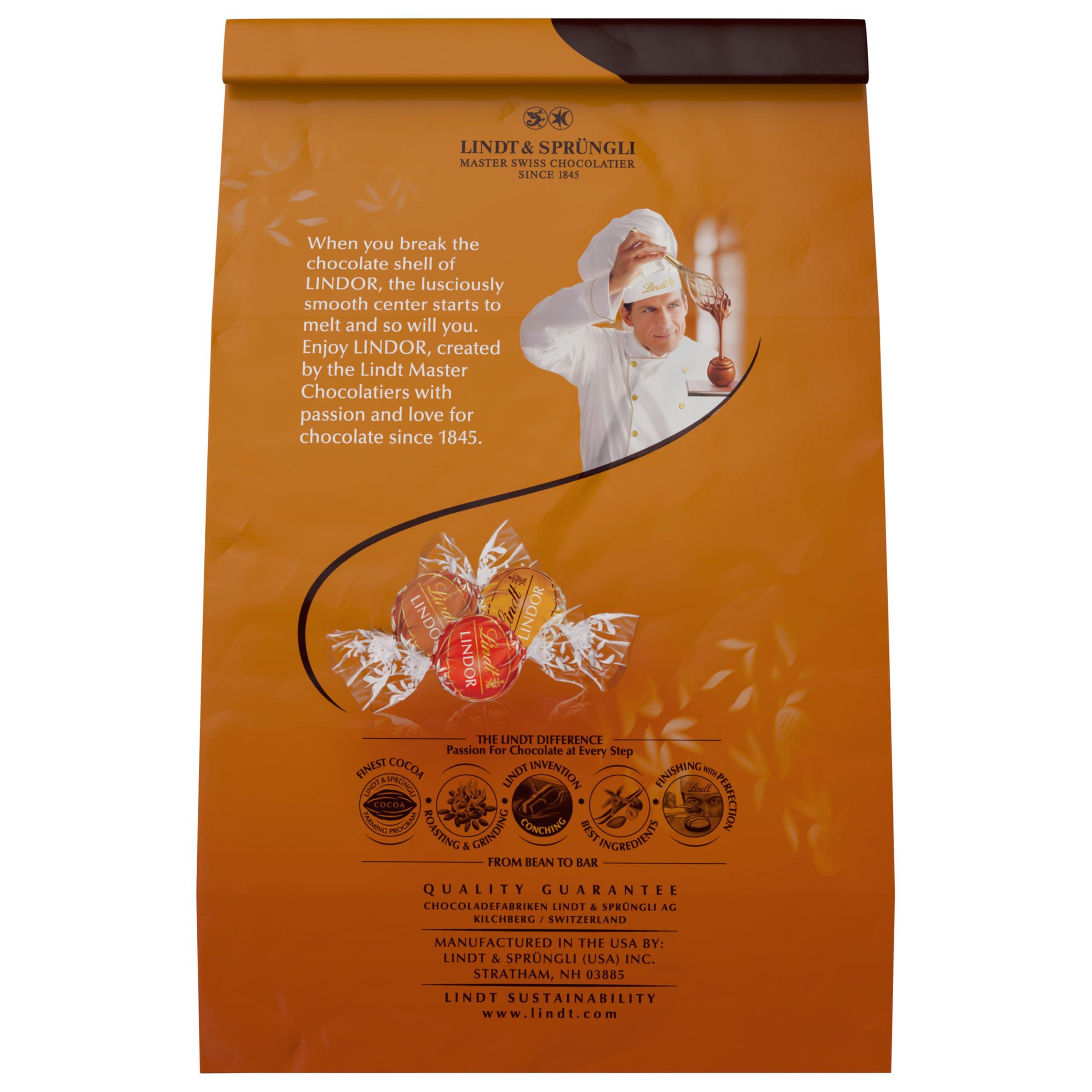 Lindt Lindt LINDOR Harvest Milk Assorted Chocolate Candy Truffles, Chocolates with Smooth, Melting Truffle Center, 15.2 oz. Bag