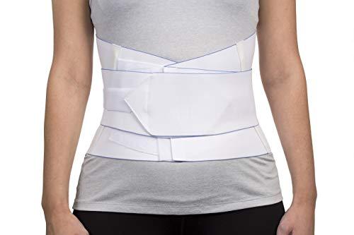 FitPro FitPro FP55007 Adjustable Elastic Back Lumbar Support Brace, Large, Amazon Exclusive Brand, White