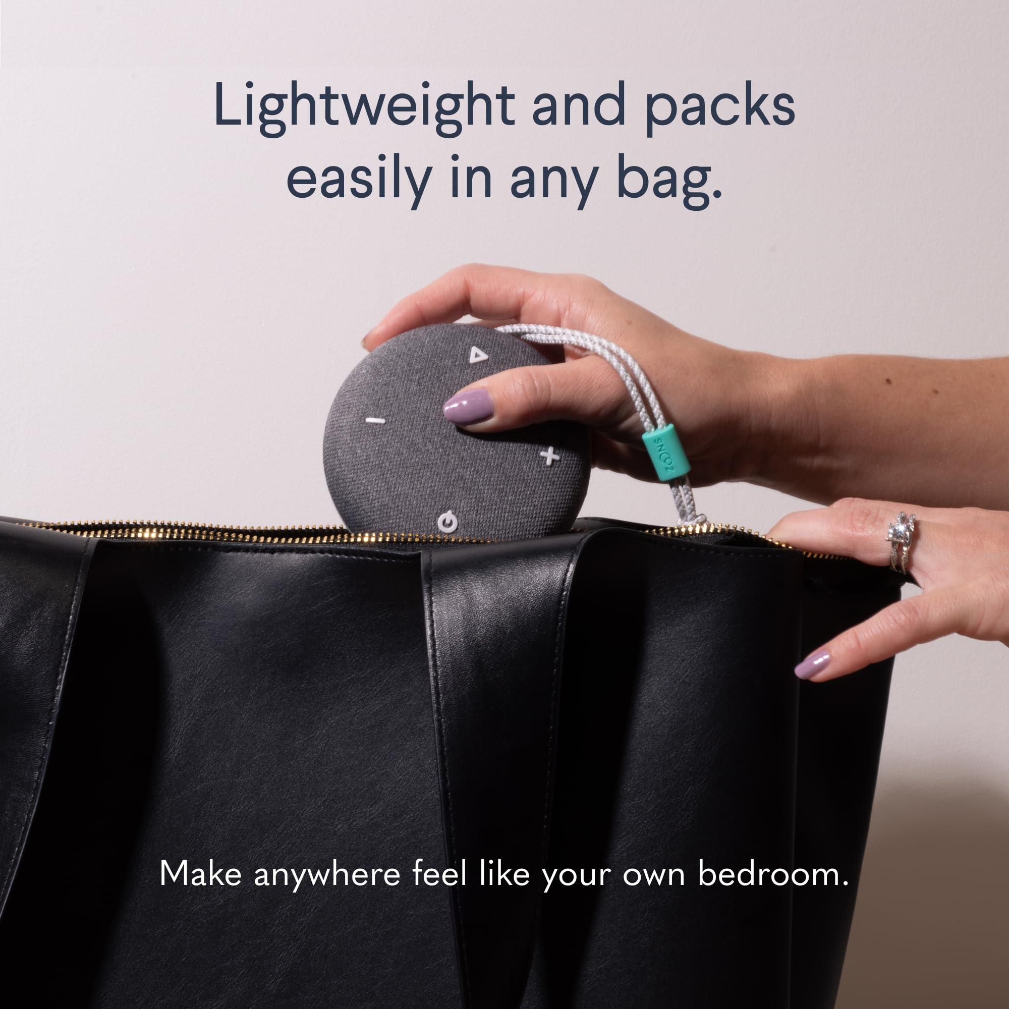 SNOOZ SNOOZ Original White Noise Sound Machine, SNOOZ Go Portable Noise Machine, and Travel Case Bundle