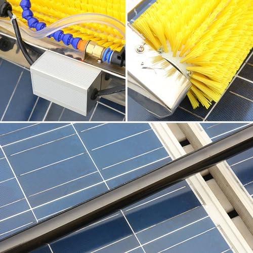 AUTUMFLATGAO AUTUMFLATGAO Solar Panel Cleaning Machine, Water Fed Telescopic Brush, Quickly Cleaner Roof, with Water Fed Pole & Backpack, for Photovoltaic Panel Cleaning,7m