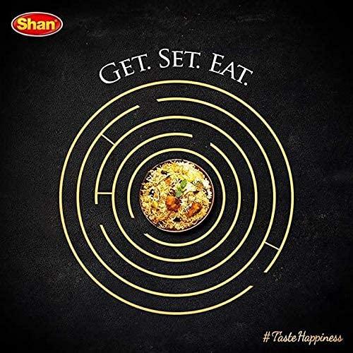 Shan Shan Biryani Masala Seasoning Mix (50g) - Authentic Spice Packets for Flavorful Layered Rice Pilaf - Perfect for Chicken, Meat & Vegetable Biryani - Traditional Indian Seasoning Blend - (Pack of 4)