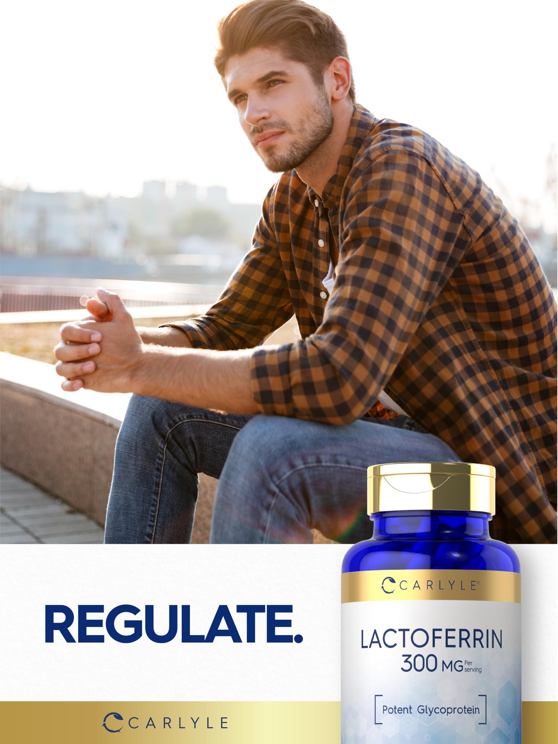 Carlyle Carlyle Lactoferrin Supplement | 300mg | 60 Capsules | Non-GMO and Gluten Free