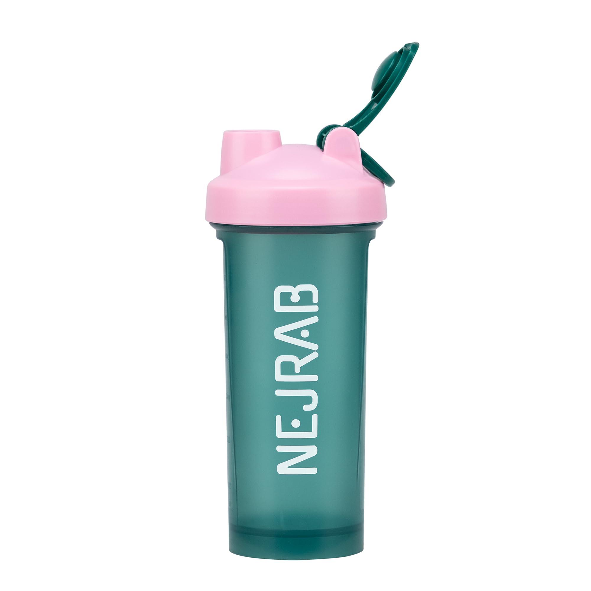NEJRAB NEJRAB Protein Shaker Bottle - Sports Blender Bottles for Protein Mixes and Shakes - 28 Oz, Leak-Proof, shaker cups for protein shakes, Pre-workout (Green), Medium, NJB 28-Oz