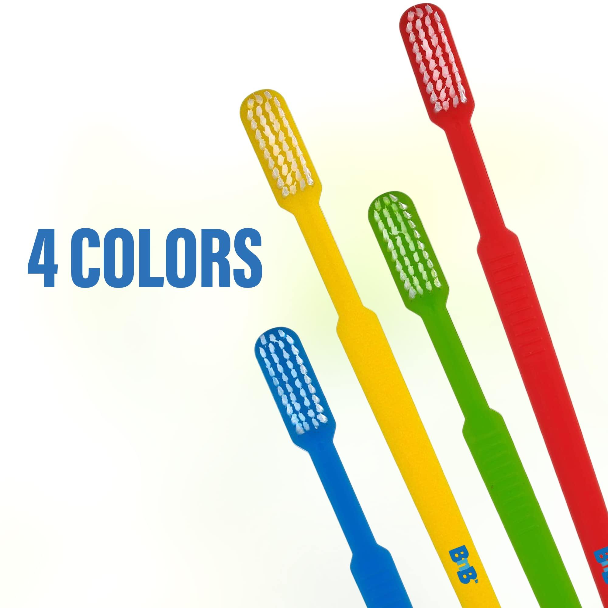 Bottles N Bags 100 Pack Prepasted Disposable Toothbrushes | Pre-Pasted Soft Bristle Tooth Brush Set for Dental Care & Oral Hygiene | Individually Wrapped Pasteb Made in USA (100 Pack)