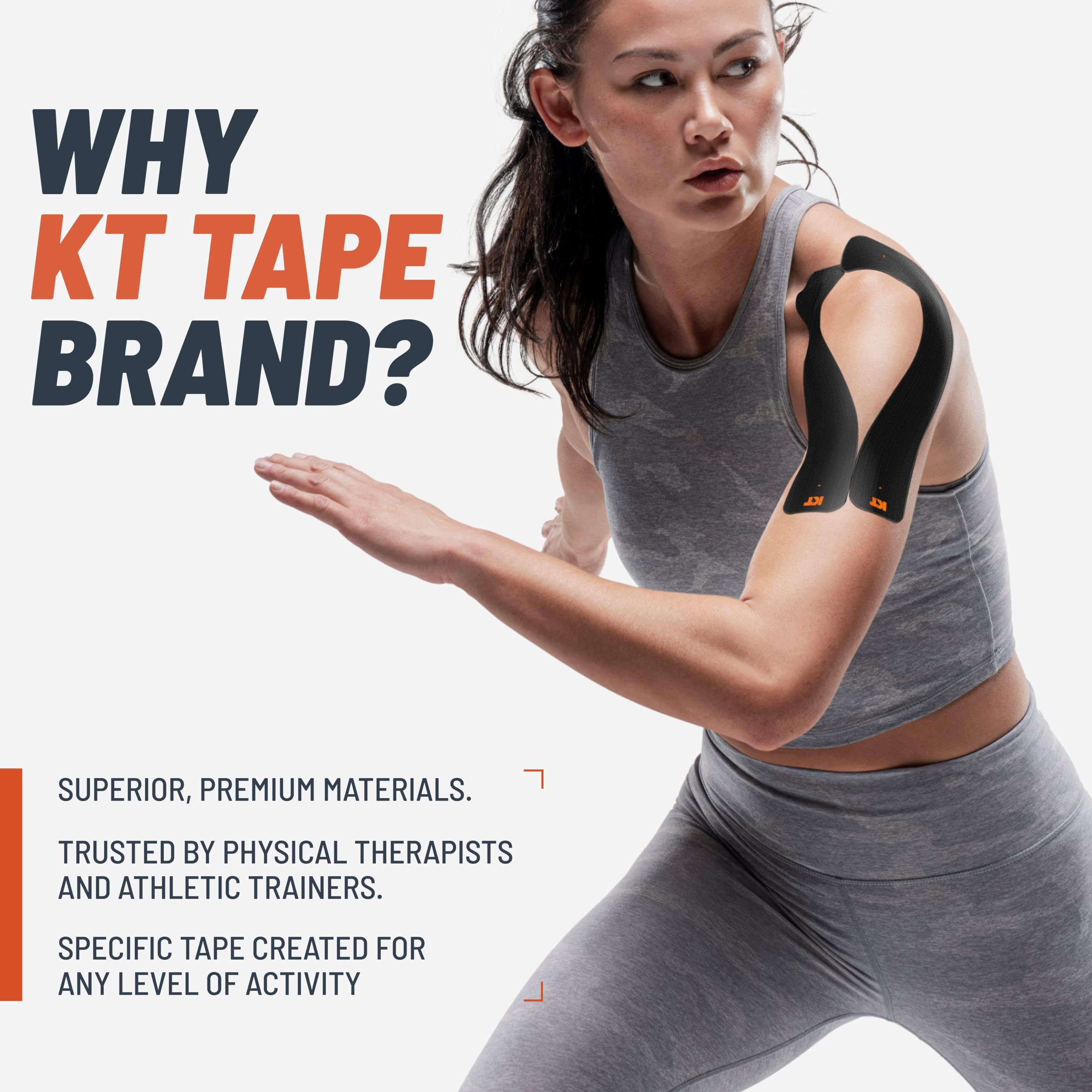 KT Tape KT Tape, Original Cotton, Elastic Kinesiology Athletic Tape, 16 Uncut Roll, Beige