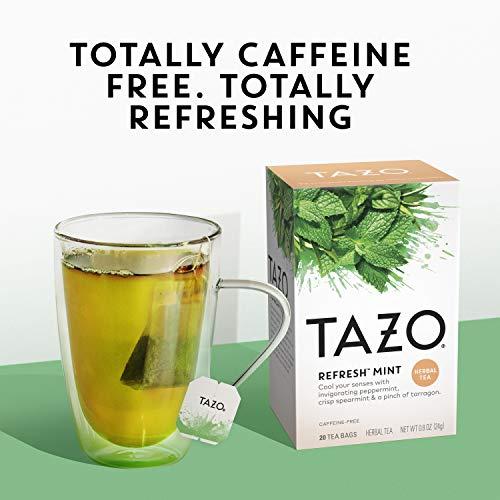 TAZO TAZO REFRESH Mint Herbal Tea Bags Caffeine-Free 20 Herbal Tea Bags