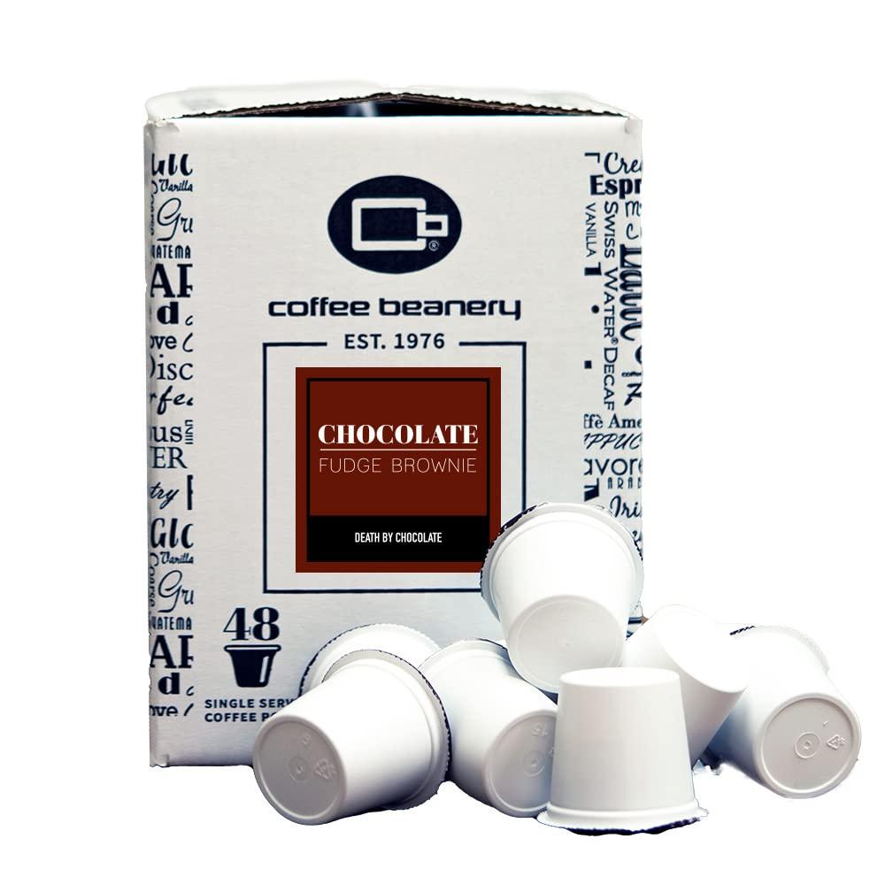 Coffee Beanery Chocolate Fudge Brownie Coffee Pods by Coffee Beanery | 192ct Bulk Flavored Coffee Pods Medium Roast Coffee Pods