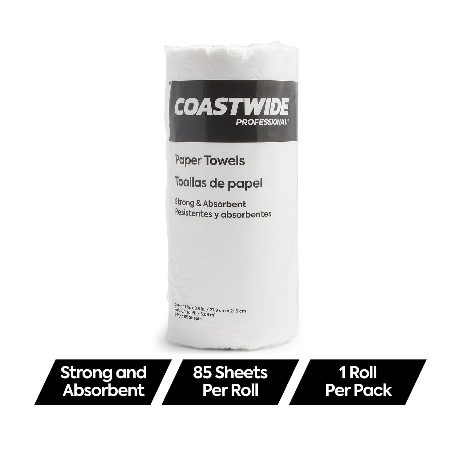STAPLES STAPLES Coastwide Professional Kitchen Rolls Paper Towels, 2-Ply, 1 Roll, 85 Sheets/Roll (CW21810)