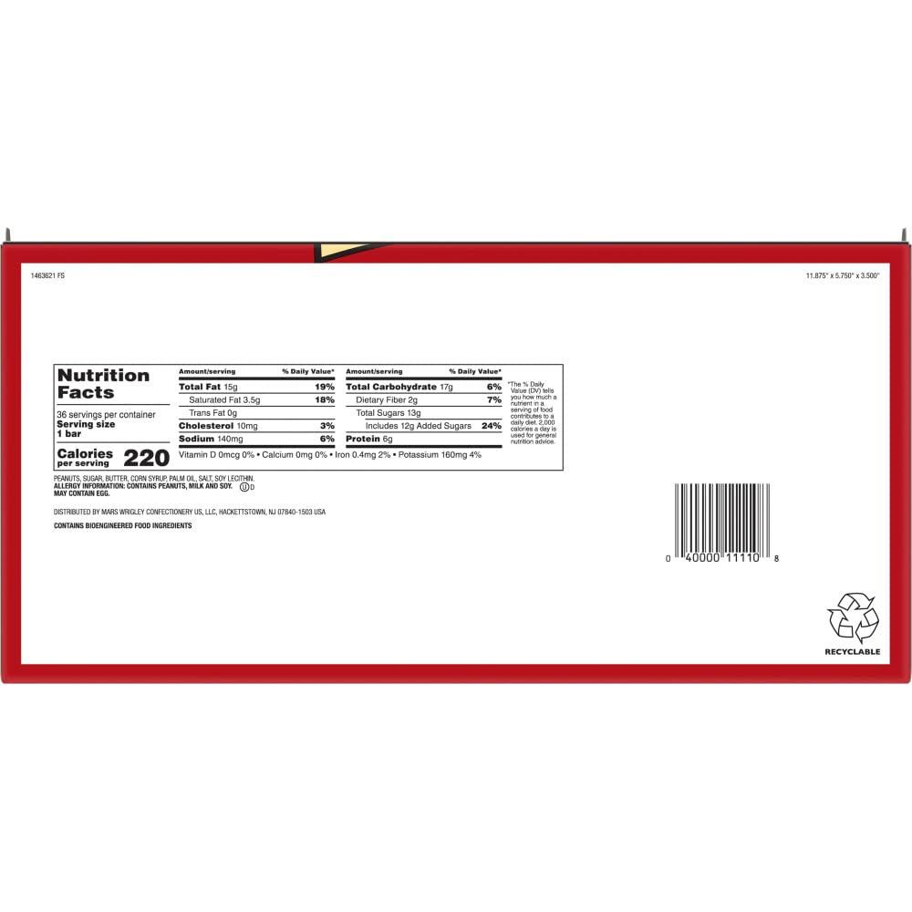 Munch MUNCH Peanut Bar Singles Size 1.42-Ounce Bar 36-Count Box