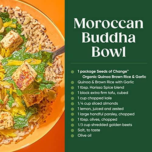 SEEDS OF CHANGE SEEDS OF CHANGE Organic Rice Variety Pack Quinoa and Brown Rice with Garlic & Whole Grain Brown Basmati Rice 8.5 oz. (Pack of 6)