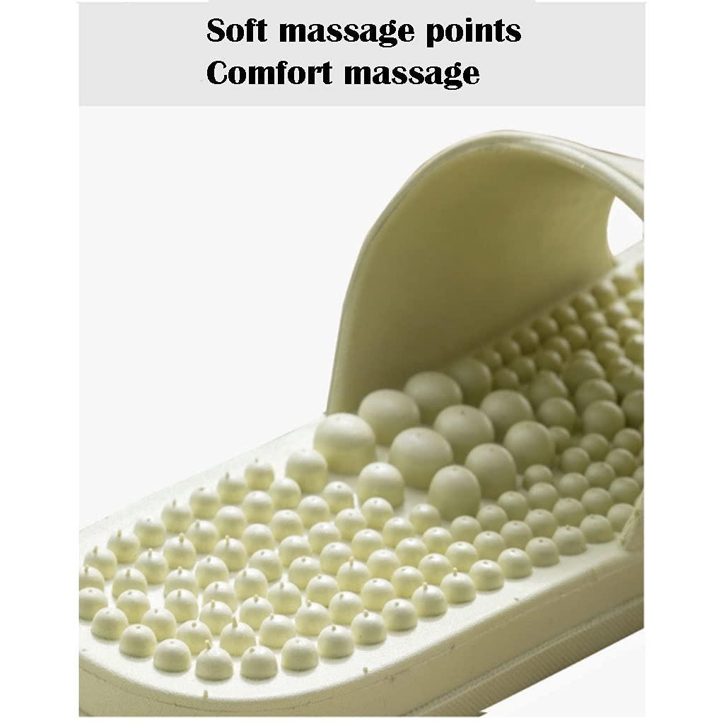 TUCY TUCY Reflexology & Acupressure Massage Slippers, Bathroom Slippers, Sandals for Men & Women,Comfort Womens Slippers, Mens Slippers & Arch Support for Better Health (Color : Green, Size : EUR 36-37)