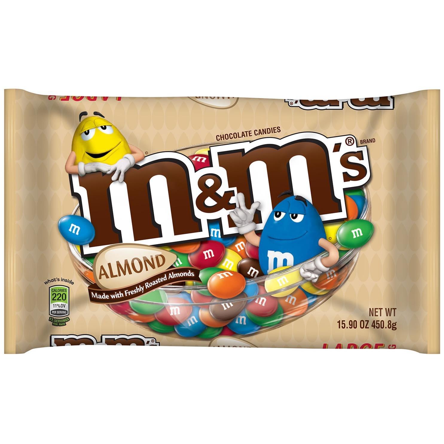 M&M'S M&M's Almond Chocolate Candy 15.9-Ounce Bag (Pack of 4)