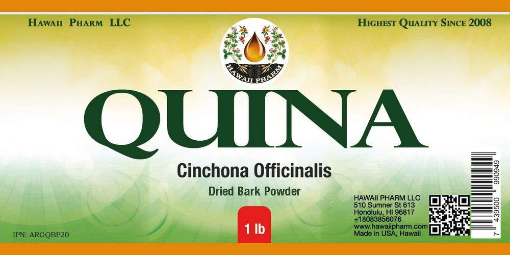 Hawaii Pharm LLC QUINA (Cinchona Officinalis) Dried Bark Powder 1 lb
