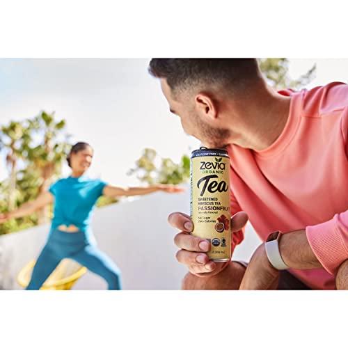 Zevia ZEVIA Organic Caffeine Free Sweetened Hibiscus Passionfruit Tea, 12 FZ