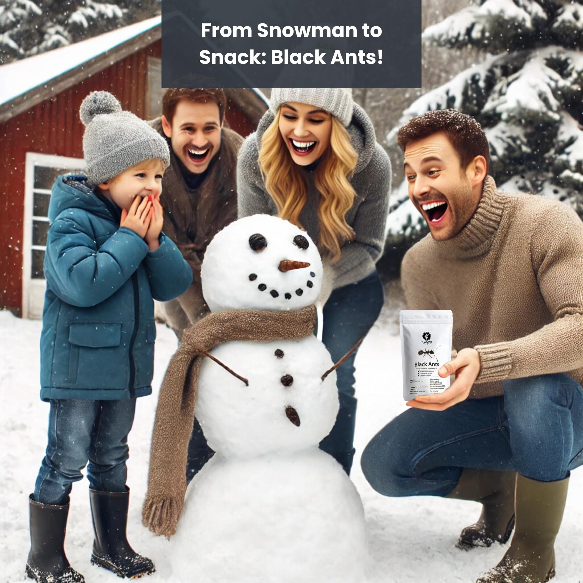 Thailand Unique Thailand Unique Black Ants Salted - 5 Gram Bag of Dyhydrated Edible Insects for Humans, Healthy Superfood Bugs Weird Unusual Snack Gift