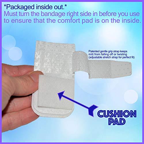 BOUNCEBACK MediMitt FingerMitt Non Adhesive Fingertip and Full Coverage Bandages with Fastening Strap (Large (10 Pack))