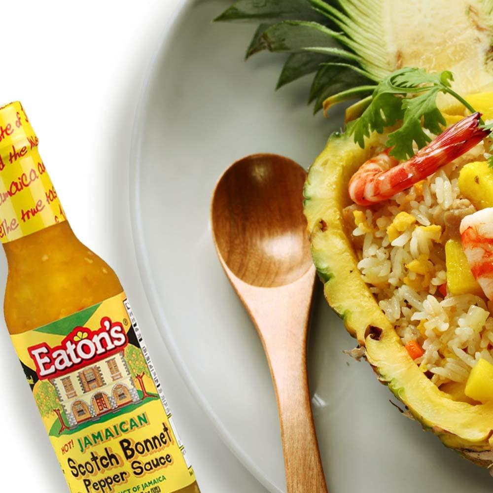 Eaton's Eaton's Crushed Red Pepper-Yellow Jamaican Scotch Bonnet Pepper Sauce & Chili Sauce Gift Kit Set -Use as Hot Sauce, Red Pepper Sauce for Dish (Crush Peppers Sauces and Scotch Bonnet Sauces 4 Pack)