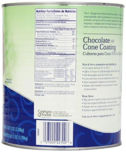 J. Hungerford Smith J. Hungerford Smith Cone Coating, Chocolate, 6 Pound and 13 Ounce Tin
