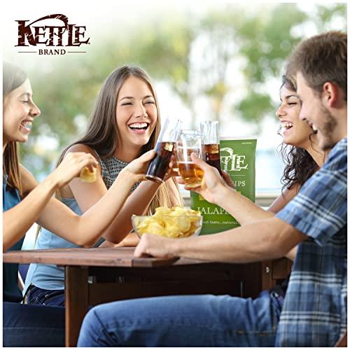 Kettle Brand Kettle Brand Potato Chips, Jalapeno Kettle Chips, Party Size, 13 Oz