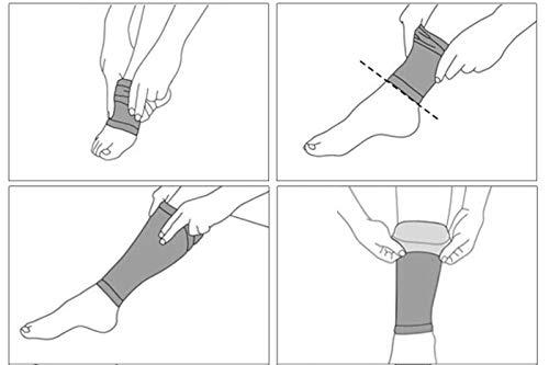 Elonglin Elonglin 2 Pcs Compression Calf Sleeve Leg Compression Socks Pain Relief Guard for Basketball Football Outdoor Sports Blue M