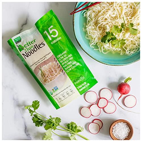 Better Than Noodles Better Than Noodles Certified Organic. Vegan, Gluten-Free, Non-GMO, Konjac Noodles 14 Ounces (6 Pack)