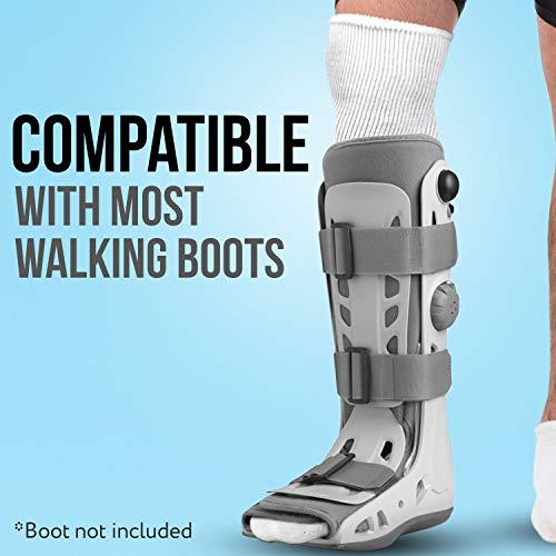 IMPRESA IMPRESA [3 Pack] Replacement Sock Liner for Aircast Compression Walking Boot or Walker Brace - Breathable Orthopedics Socks for Cast Boot - Walking Boot Socks for Women and Men - One Size Fits Most