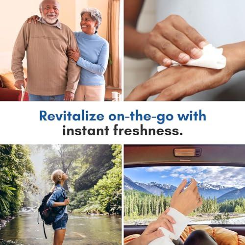 Nurture Valley Nurture Rinse Free Bathing Wipes for Adults w/Aloe | Waterless Cleansing for Sensitive Skin | Disposable Adult Body Bath Wet Wipe for Disabled, Bedridden | 192 Wipes