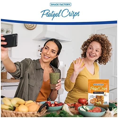 Snack Factory Snack Factory Pretzel Crisps, Cheddar Cheese, 7.2 Oz (Pack of 12)