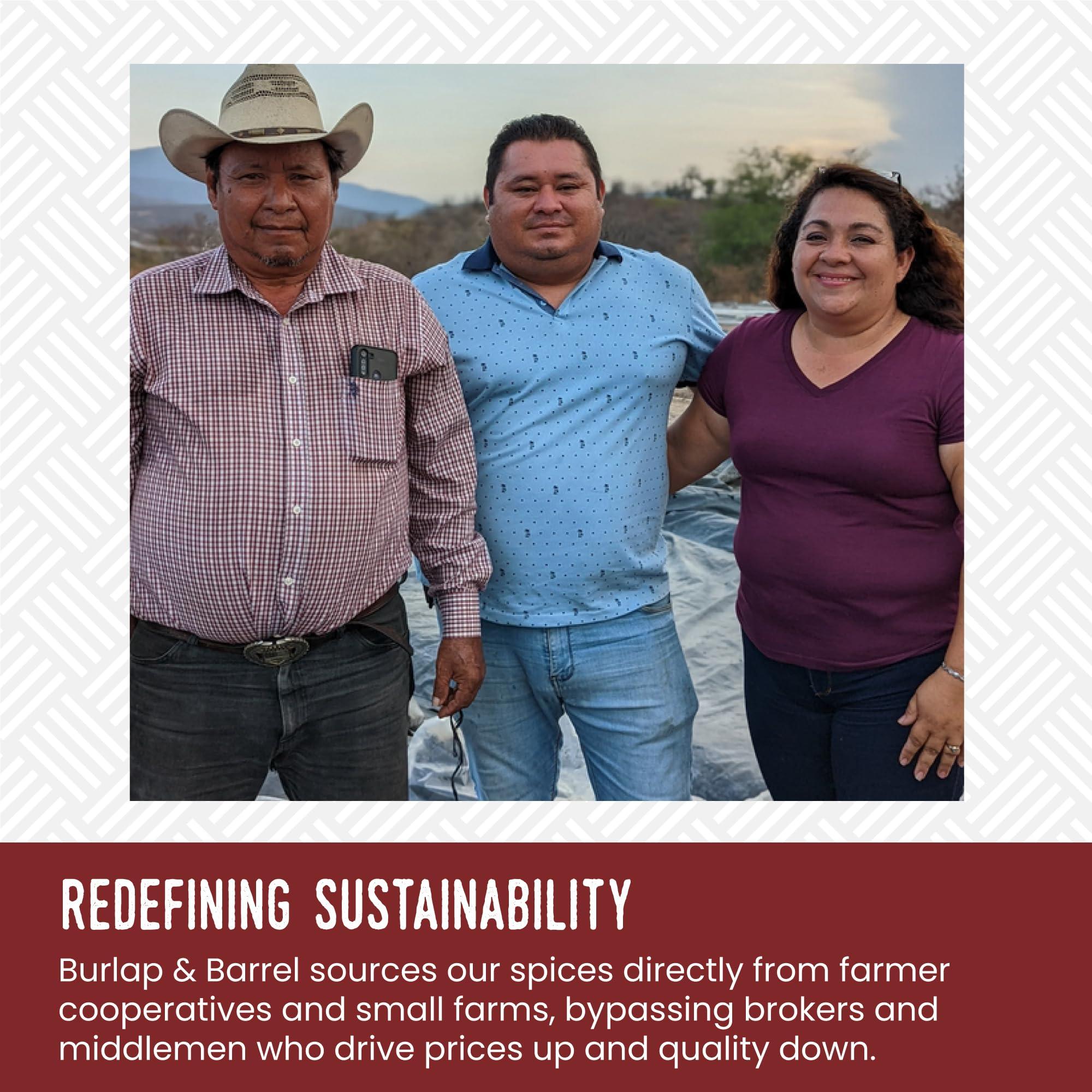 Burlap & Barrel Burlap & Barrel - Ground Black Lime - As seen on Shark Tank! Tart and Savory Great for Roasted Meats, Veggies, Stews, Kebabs - Great Alternative to Makrut Leaf in Recipies - 2.8oz Glass Jar