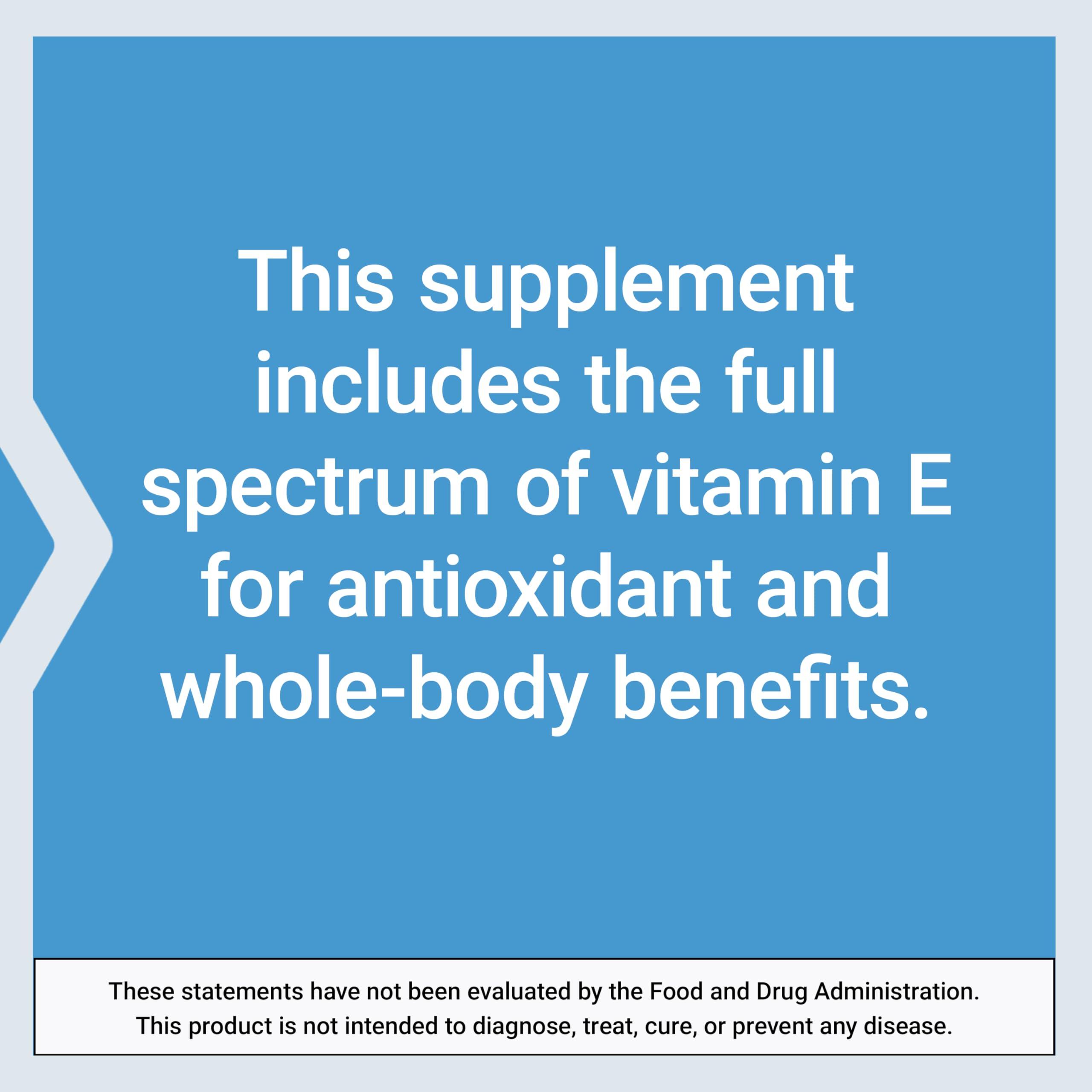 Life Extension Life Extension Gamma E Mixed Tocopherols & Tocotrienols Complete Vitamin E Spectrum, Antioxidant Protection Non-GMO, Gluten-Free 60 Softgels