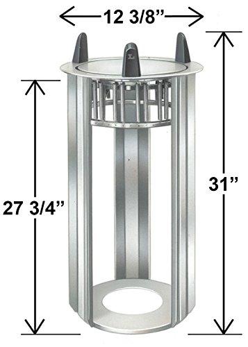 Lakeside Manufacturing Lakeside 4009 Food Service Regular Open Drop-in Plate Dispenser, Stainless Steel (Fully Assembled)