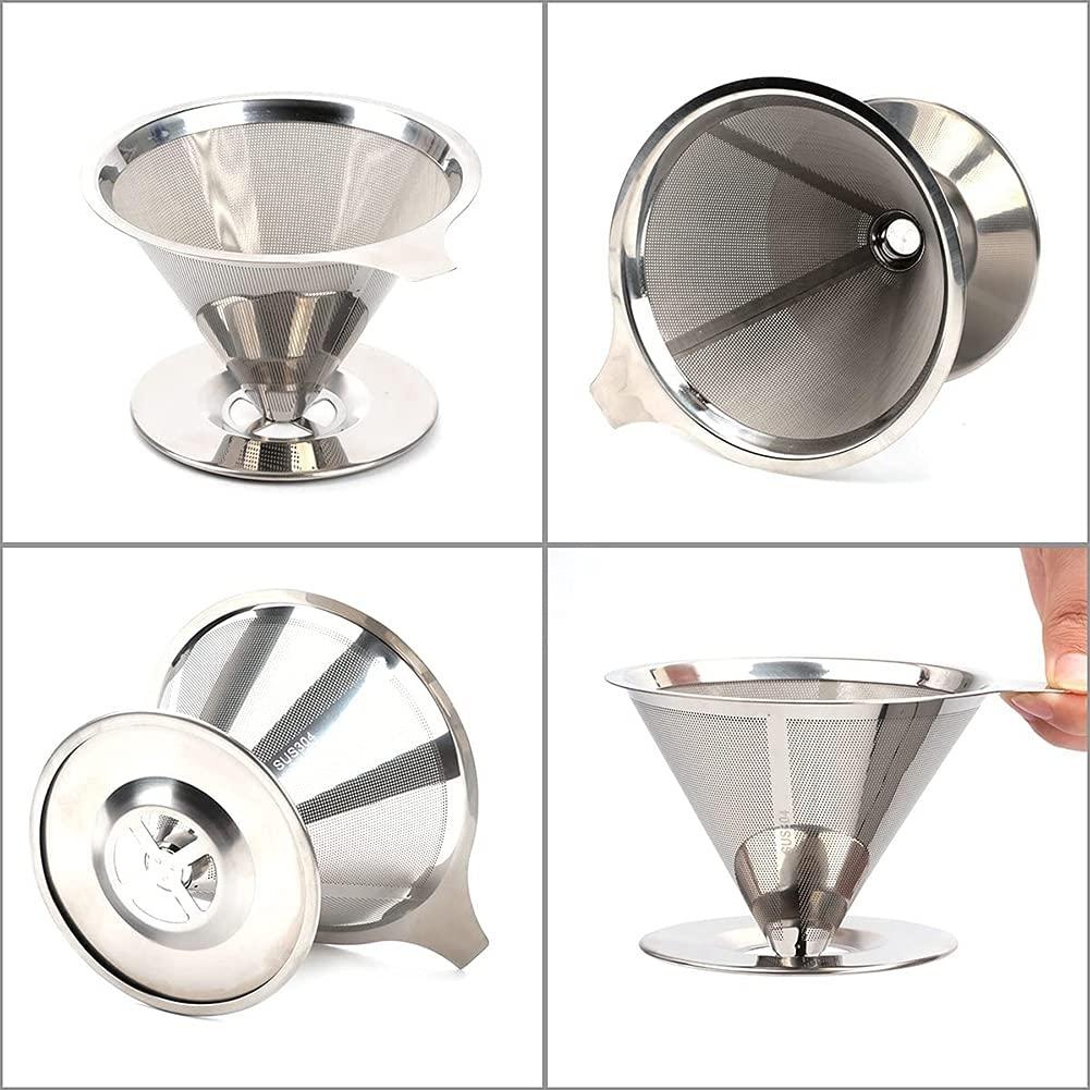 Pasotim Pour over Coffee Dripper Reusable Cone Coffee Filter Portable Pour over Coffee Maker Home Office Camping