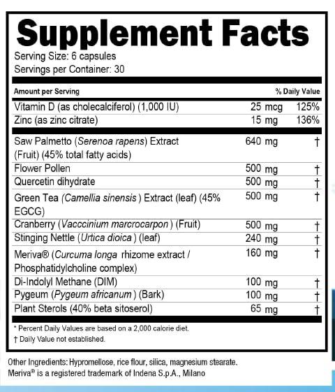 Prost-P10x Prost-P10x Advanced Prostate Health Supplement for Men, 10 Natural Ingredients, Saw Palmetto, Beta Sitosterol, Reduce Bathroom Trips & Urgency - 2 Month Supply