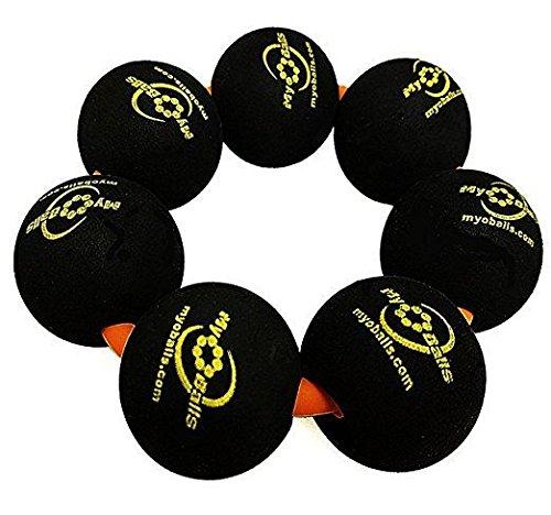 PRIMEKINETIX PRIMEKINETIX MyoBalls Foam Roller - Foam Rollers for Muscles, Enhanced Mobility, Deep Tissue & Full Body Massage, Trigger Point Therapy, for Athletes & Active Lifestyles, 1 Set of 7 Balls, Black