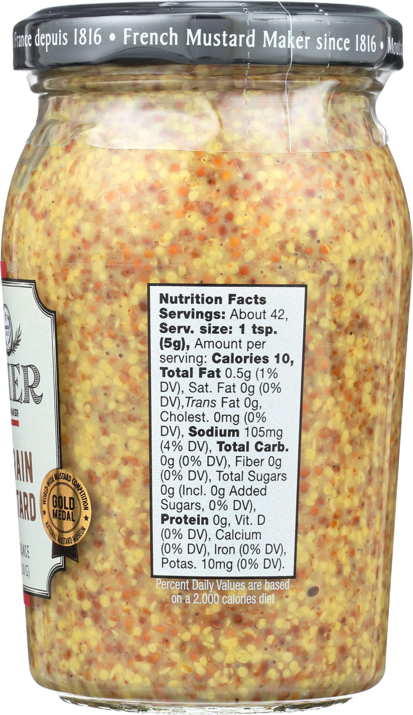 BORNIER BORNIER Wholegrain Dijon Mustard, 7.4 Ounce