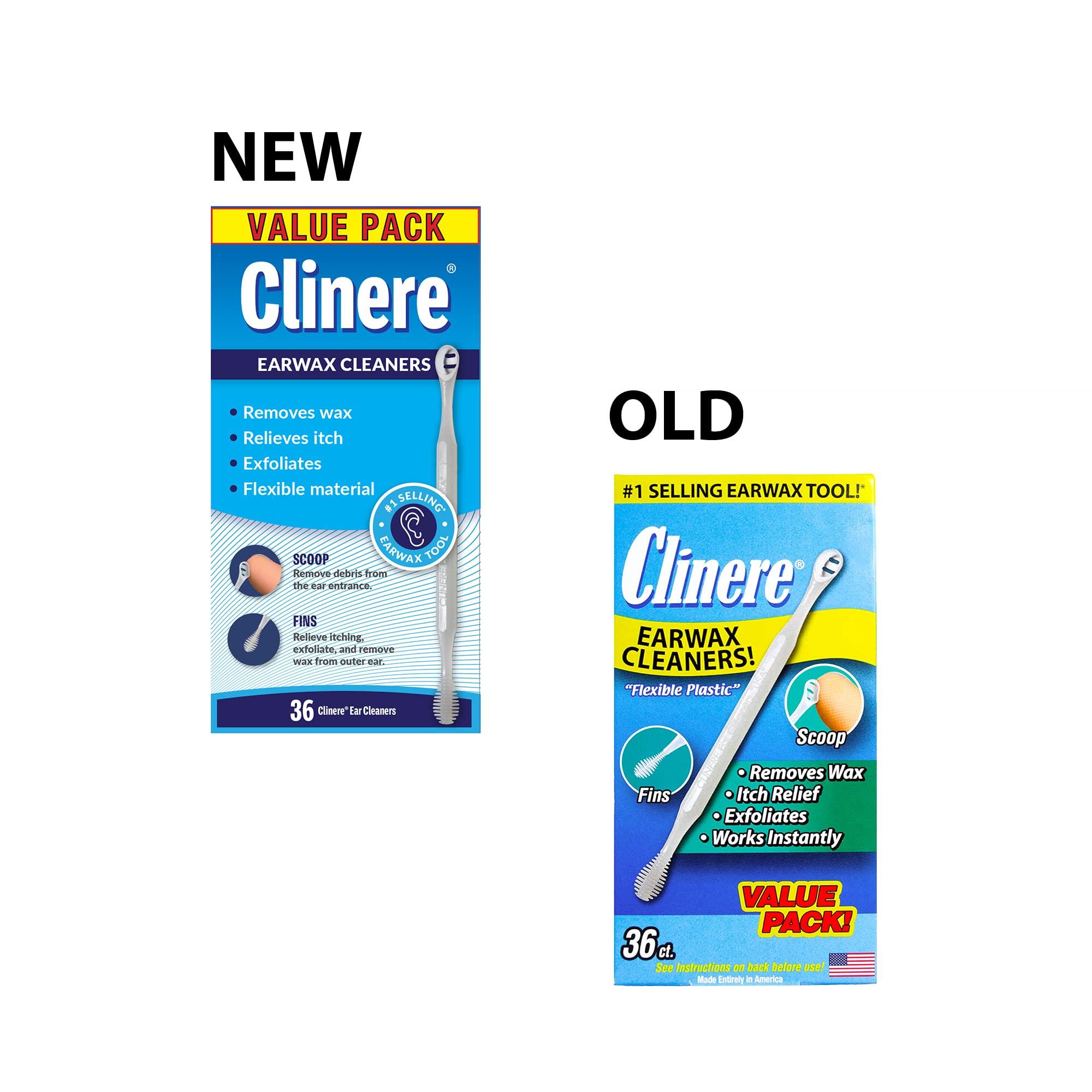 Clinere Clinere Ear Cleaners Club Value Pack, 36 Count Earwax Remover Tool Safely and Gently Cleaning Ear Canal at Home, Itch Relief, Ear Wax Buildup, Works Instantly