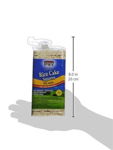 Paskesz Paskesz Ultra Thin Rice Cake Squares, Plain, 4.9 oz