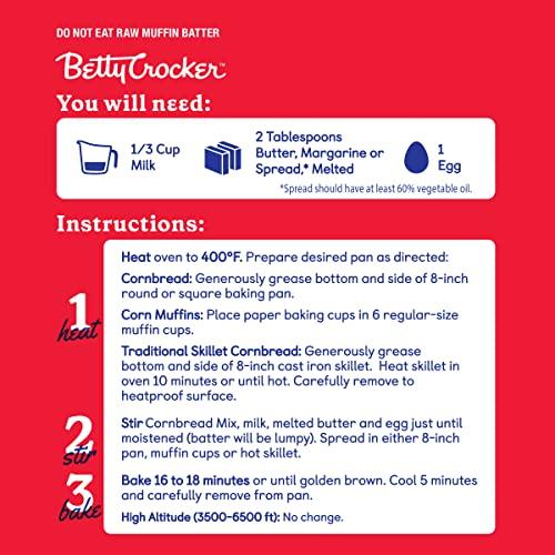 Betty Crocker Betty Crocker Cornbread and Muffin Baking Mix, 6.5 oz. (Pack of 9)
