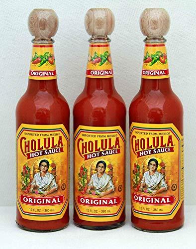 Cholula Cholula Original Hot Sauce, 12 Fluid Ounces, Pack of 3 Bottles (36 Fl Oz Total)