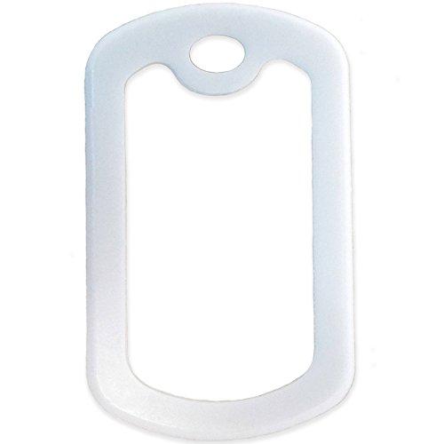 Goods For Giving Custom 2 Pack - Medical Id Medical Alert ID Necklaces with Pink Custom Tags, White Silencers, and 30'' USA Chains