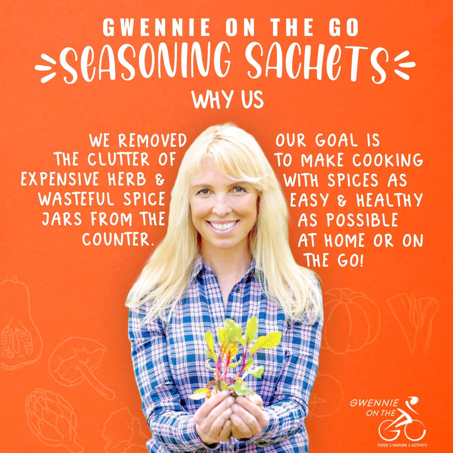 Gwennie on the GO Gwennie on the GO – Seasoning Sachets | Oregano & Basil | Certified Organic | Gluten- Free | Resealable Pouch | Seasoning Mix Packets for Soups & Sauces | 2 Pack | 2oz