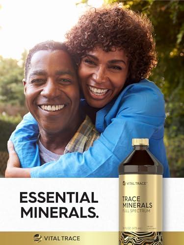 Carlyle Carlyle Trace Mineral Drops | 16 fl oz | Full Spectrum Minerals Supplement | Vegetarian, Non-GMO and Gluten Free Liquid | by Vital Trace