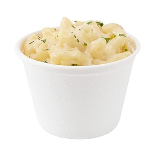 Restaurantware Restaurantware Pulp Tek 5 Ounce Earth-Friendly Coffee Cups, 100 Disposable Party Cups - For Hot Or Cold Drinks, Microwavable, White Bagasse Sustainable Cups, Made From Sugarcane, Freezable