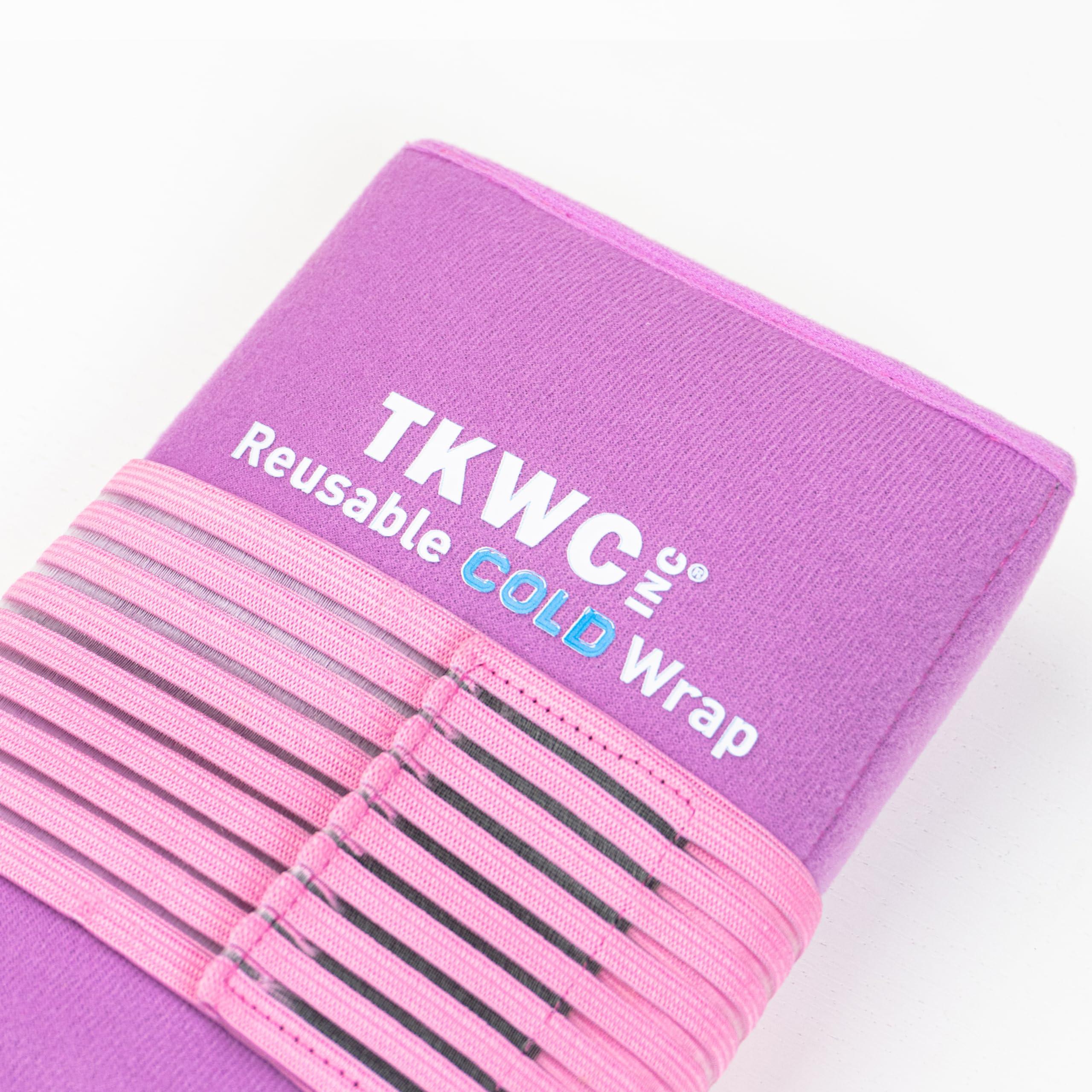 TKWC INC Flexible Reuseable Gel Ice Pack Cold Wrap (Oversize 17.5\" x 9.5\") Ice Packs for Injuries, Back Pain Relief, Knee Ice Pack Wrap, Surgery Recovery, Ankle Ice Pack, Shoulder Cold Wrap (Pink) by TKWC INC