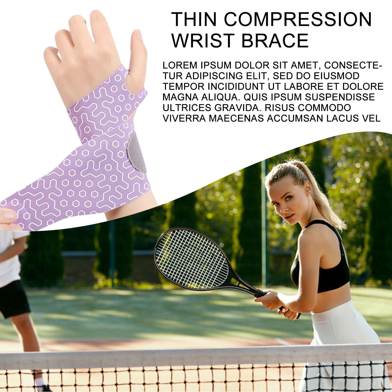 TILEZE Wrist Brace, Thin Wrist Brace Support, Breathable Hand Support Guard, Comfortable Wrist Braces Straps with Elastic Compression Thumb Stabilizer, Compression Wrist Braces for Left And Right Hands
