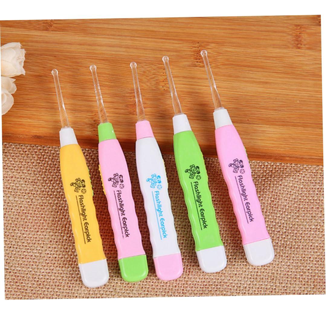 Generic 2 PCS LED Ear Spoon Flash Ear Wax Pick Remover Tool Ear Cleaner for Earwax Removal