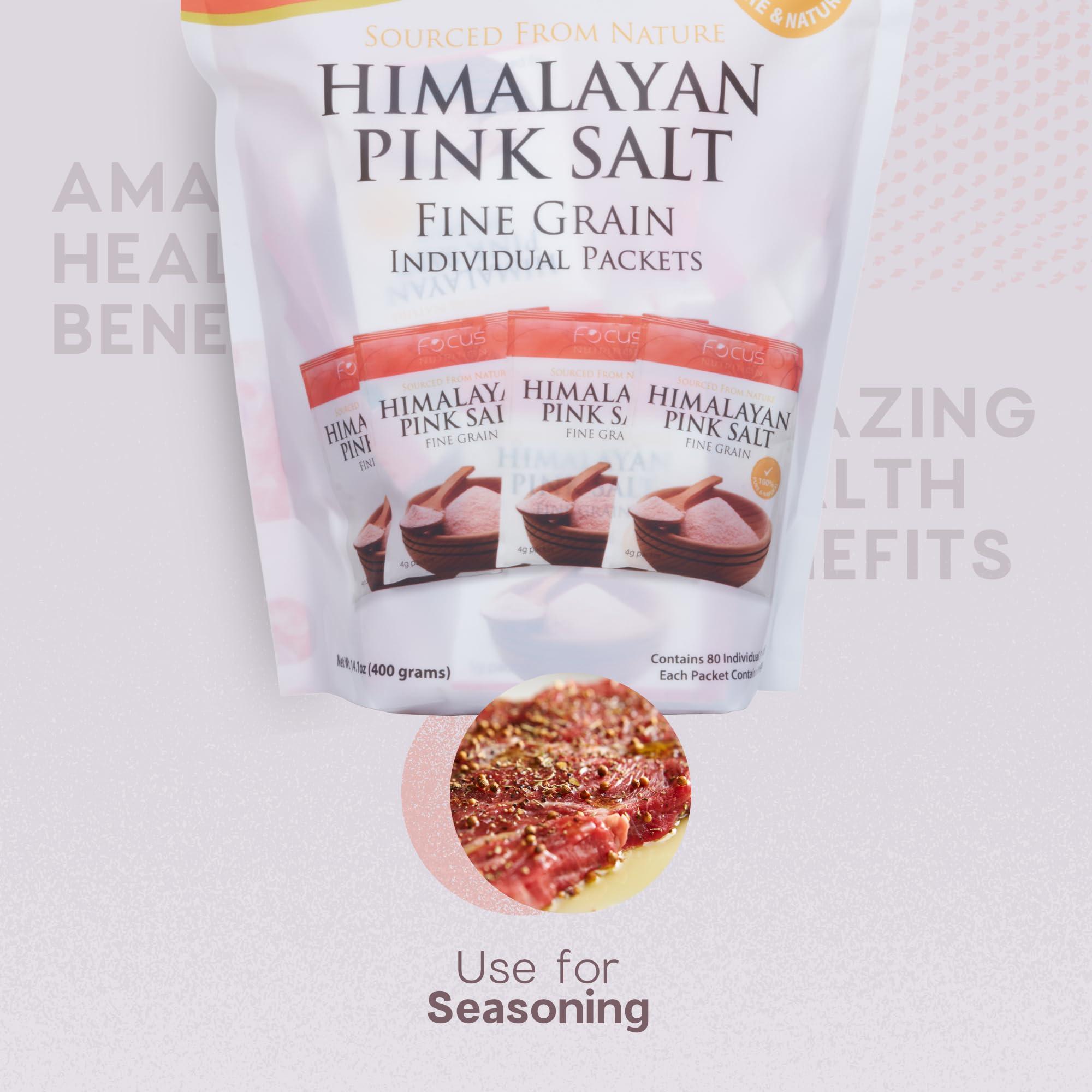 Focus Nutrition Focus Nutrition Himalayan Pink Salt 80 Single Serve Salt Packets